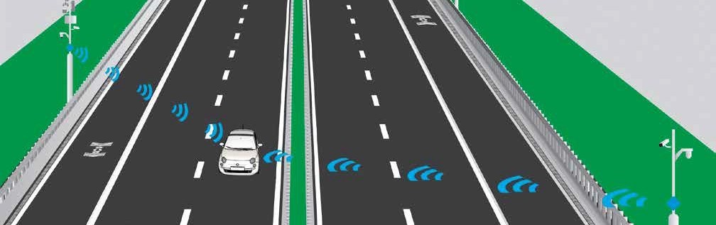 Graphic image of a Smart Road