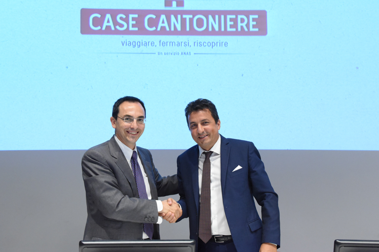 Presentazione bando Case cantoniere, Il Presidente Anas Armani e il Direttore dell'Agenzia del Demanio, Roberto Reggi