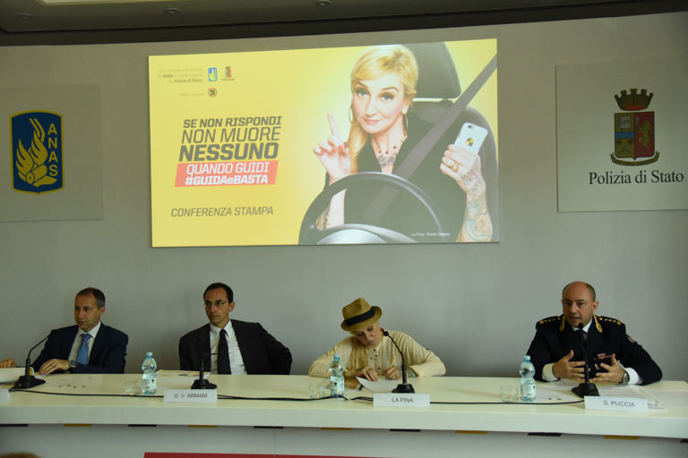 Campagna sicurezza stradale #GUIDAeBASTA, Intervento di Santo Puccia, Polizia di Stato