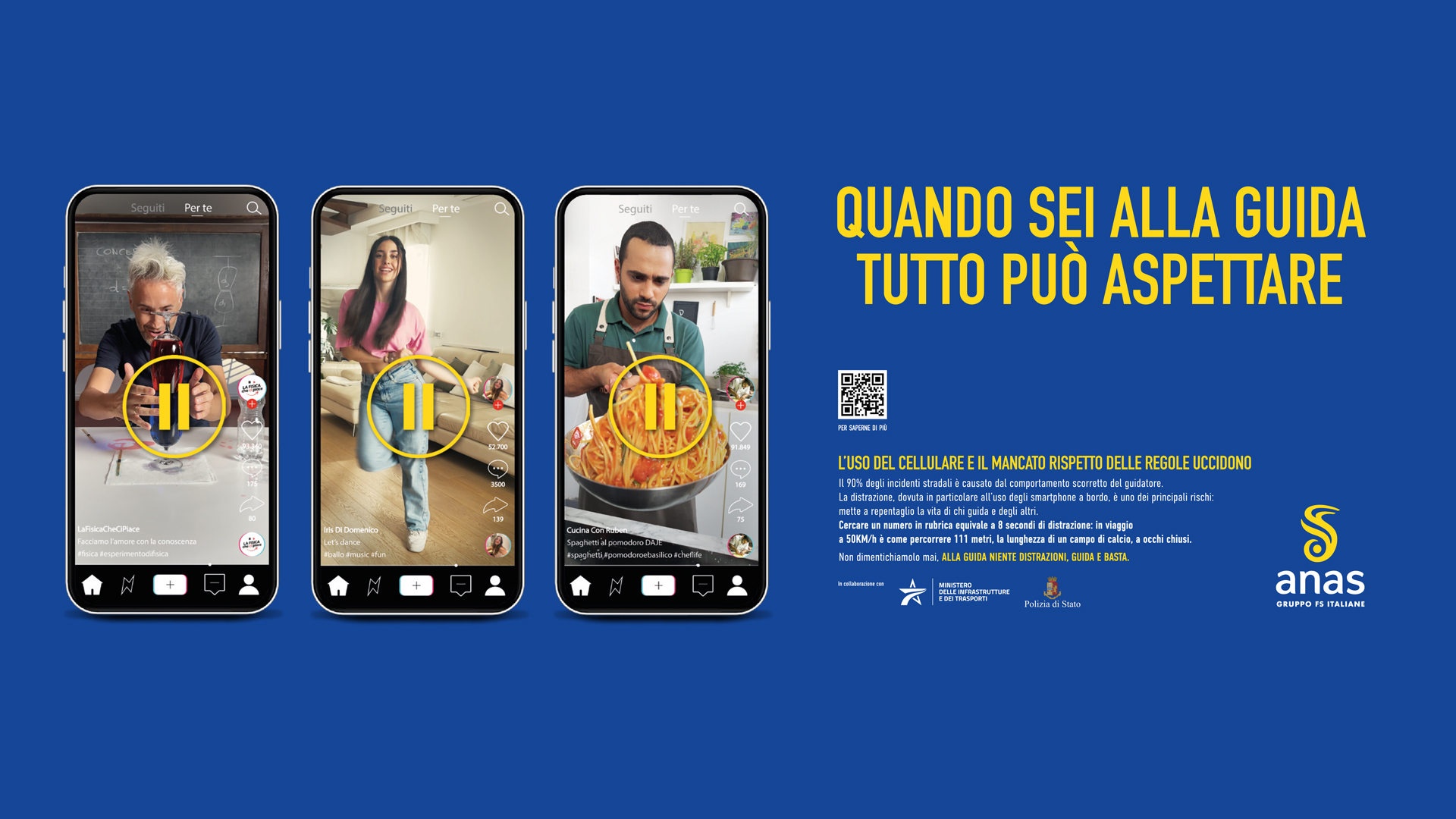 Copertina del nuovo Spot Anas sulla sicurezza stradale