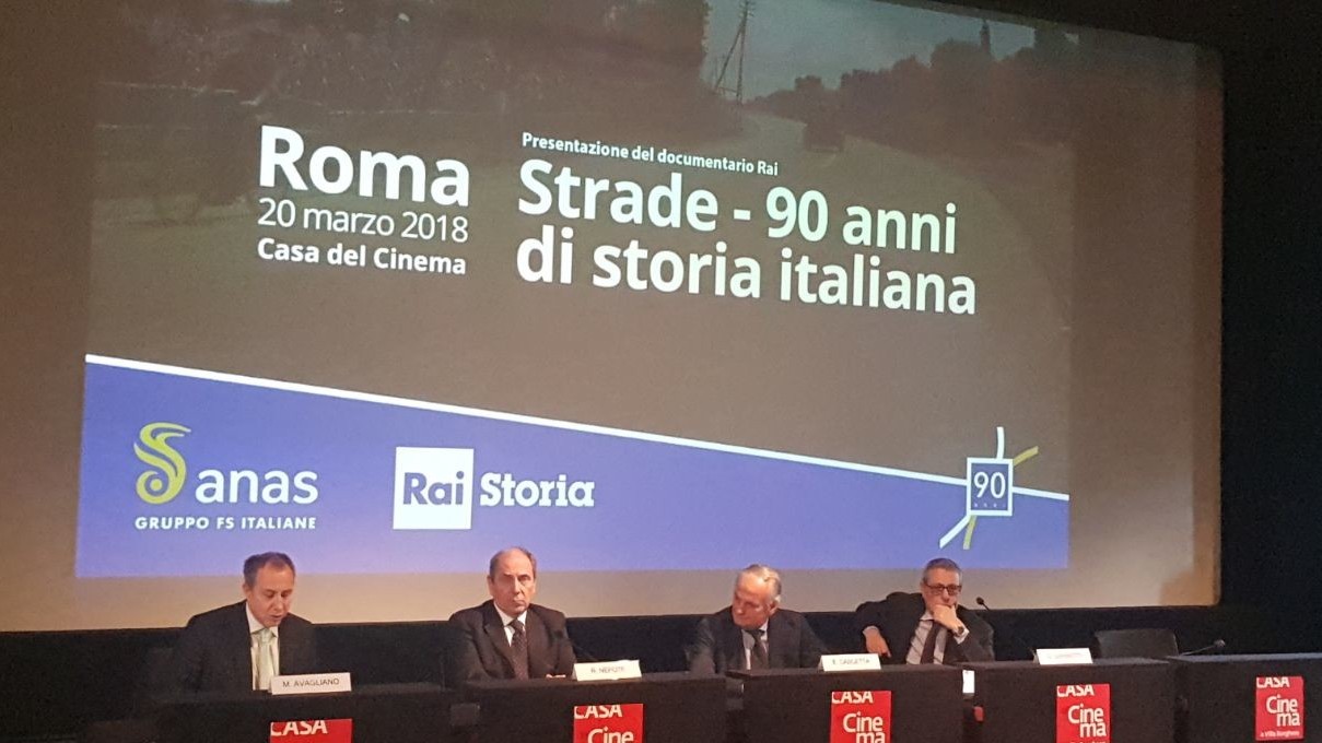 Presentazione documentario Rai “Strade – 90 anni di storia italiana”  (Foto archivio Anas)