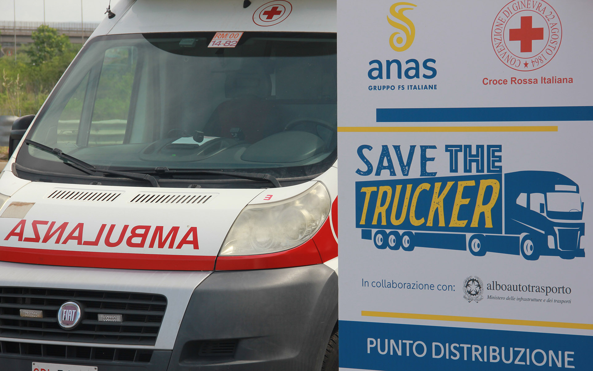 Foto 1: Save The Trucker, Anas e Croce Rossa Italiana insieme per la sicurezza dei viaggiatori