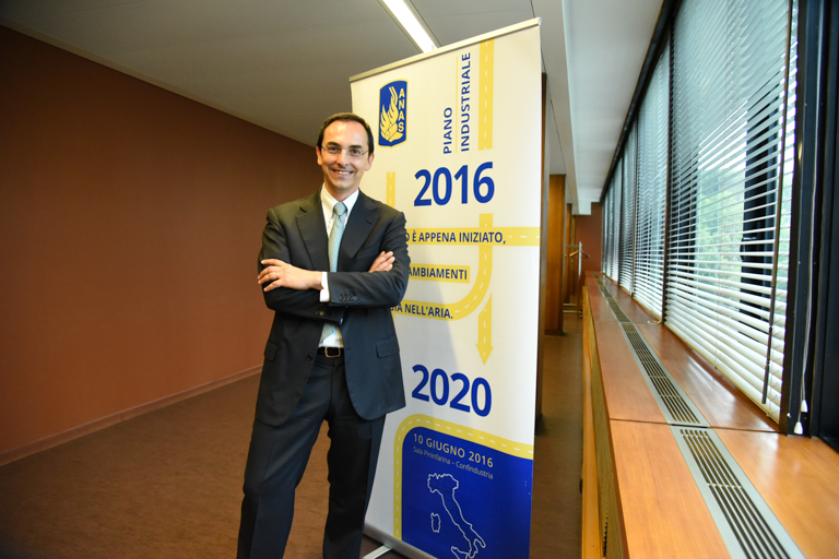 Presentazione Piano industriale Anas 2016-2020, il Presidente Anas, Gianni Vittorio Armani