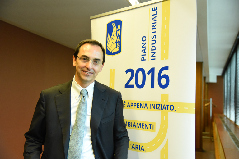 Presentazione Piano industriale Anas 2016-2020, il Presidente Anas, Gianni Vittorio Armani
