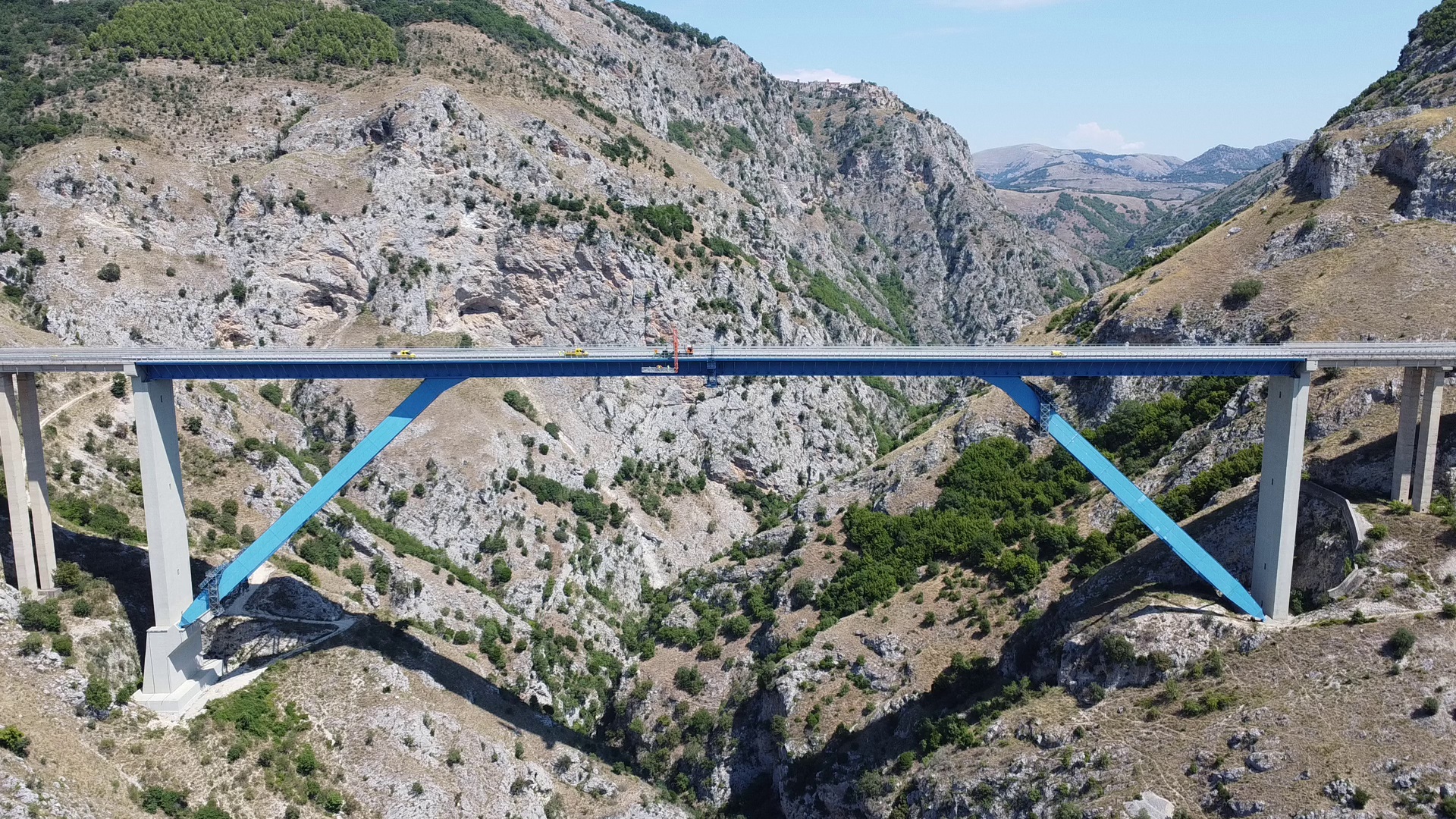 RA5 Sicignano-Potenza ispezioni sul viadotto Platano