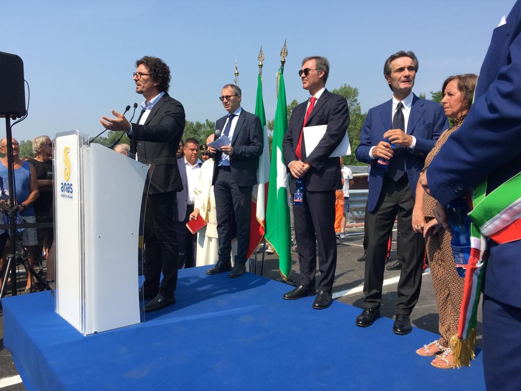 Presentazione ponte Annone SS36, intervento ministro Toninelli