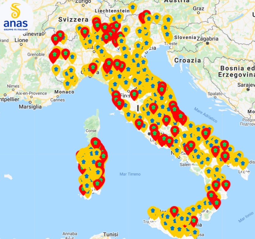 Anteprima mappa case cantoniere Anas