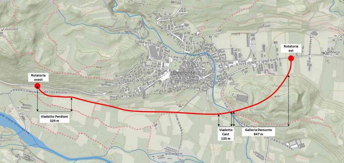 SS 21 Variante di Demonte