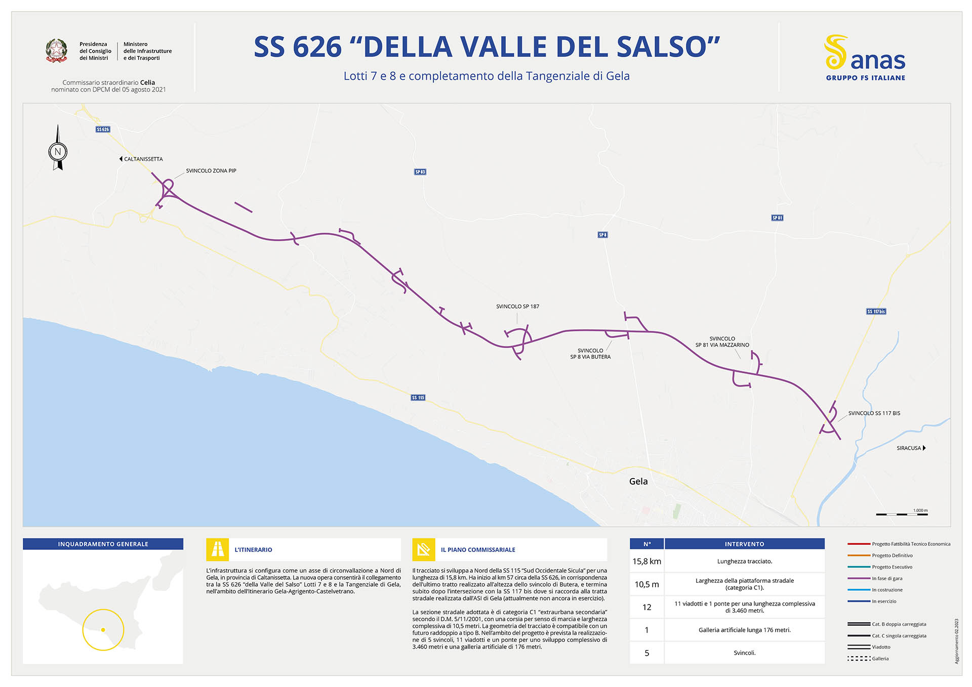 Scarica il pdf della mappa "SS626 della Valle del Salso"