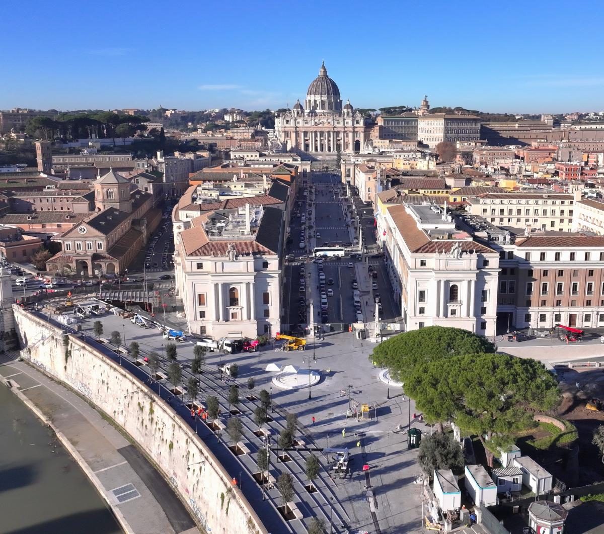 Piazza Pia - post operam