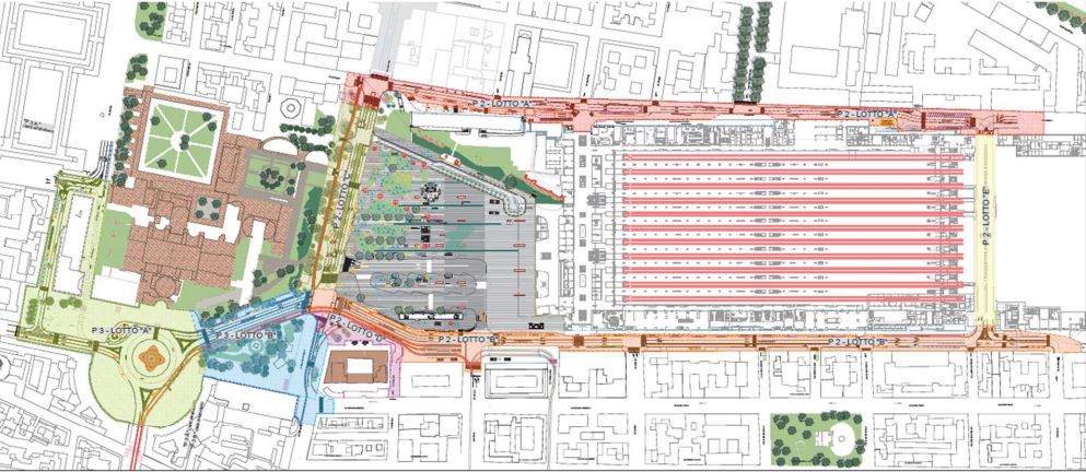 Planimetria Piazza dei 500