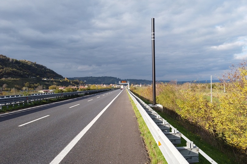 Palo Anas Smart Road sulla A2 Autostrada del Mediterraneo