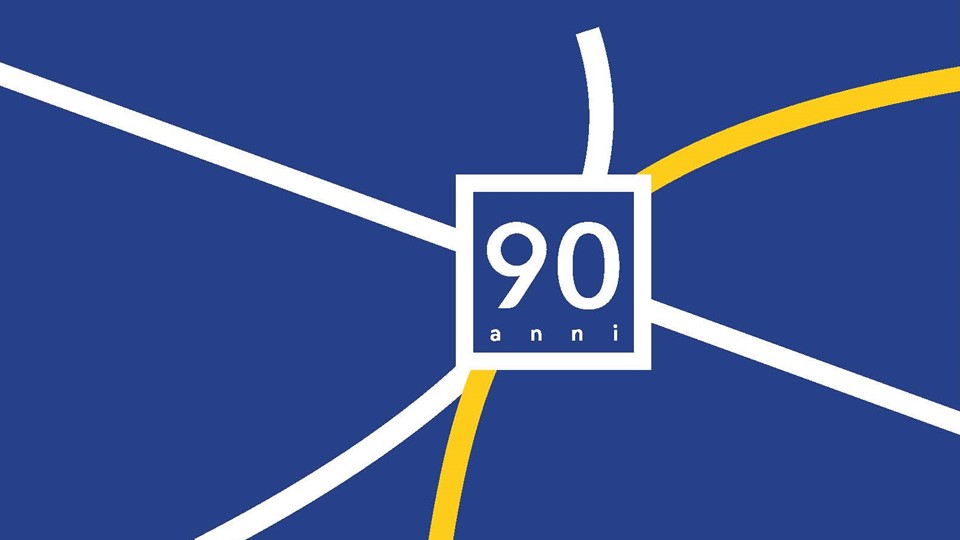 Immagine del logo celebrativo dei 90 anni Anas