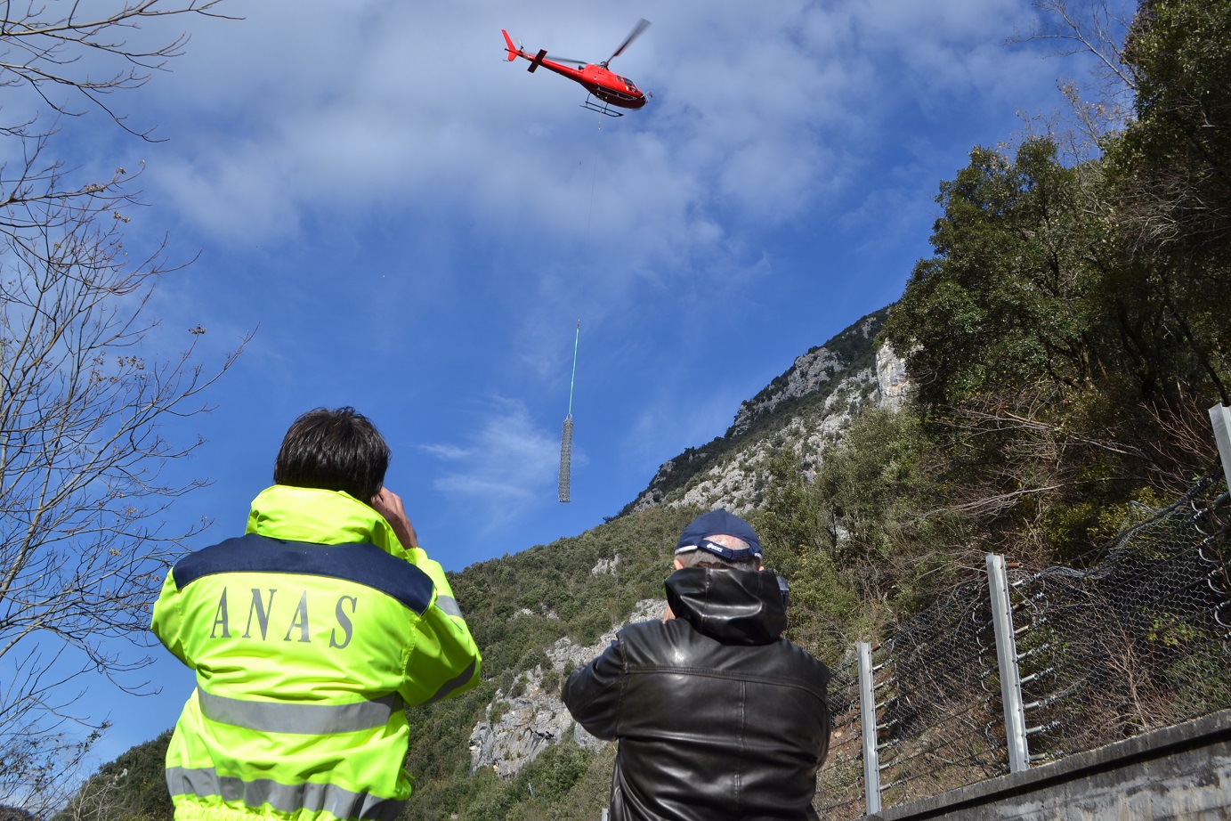 SS685 - interventi Anas caduta massi sisma centro Italia