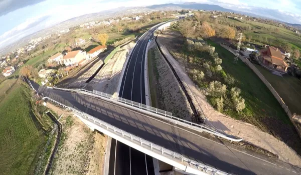 Vista stradale dall'alto