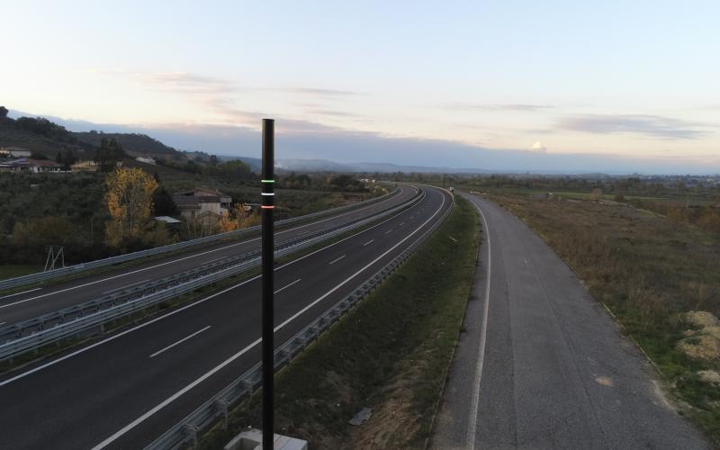 A2 'Autostrada del Mediterraneo' - multi-function pole
