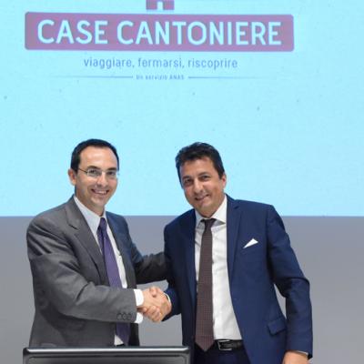 Presentazione bando Case cantoniere, Il Presidente Anas Armani e il Direttore dell'Agenzia del Demanio, Roberto Reggi