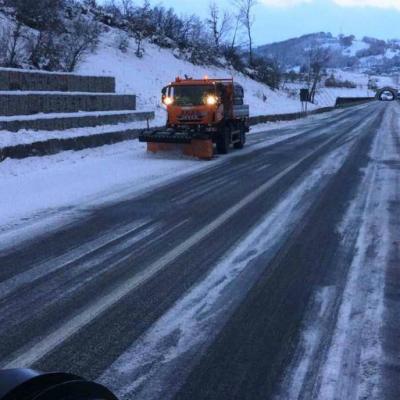 Campania, spazzaneve Anas sulla strada statale 691 'Fondo Valle Sele' - 6 gennaio 2017
