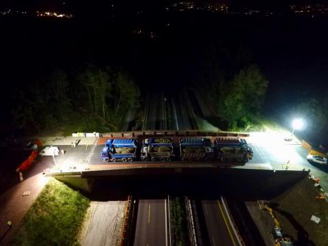 Prove di carico sul ponte di Annone Brianza (LC)