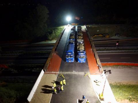 Prove di carico sul ponte di Annone Brianza (LC)