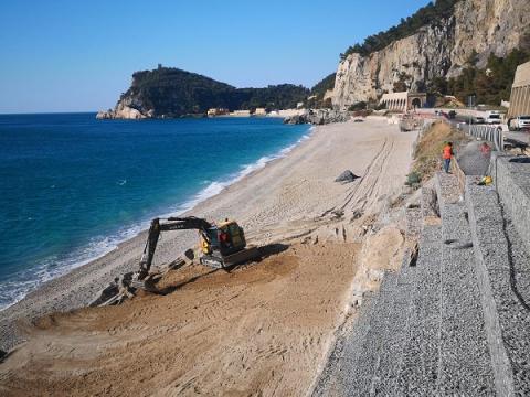 Ultimato il ripristino scarpata a mare al Malpasso (SV)