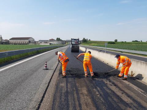 Lavori di risanamento pavimentazione sulle statali in provincia di Cuneo