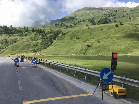 Avviato il consolidamento della sede stradale ad Argentera (CN)