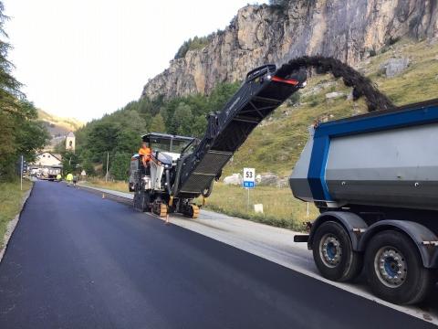 Risanamento pavimentazione tra Bersezio e Argentera 