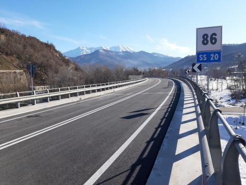 Lavori completati, riaperta la statale a Roccavione