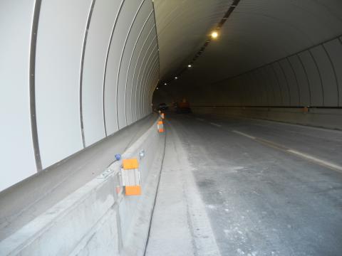 A2 Autostrada del Mediterraneo, galleria Tribito dopo i lavori