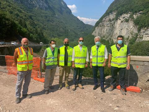 Sopralluogo Claudio Andrea Gemme a Longarone