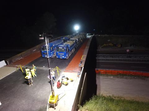 Prove di carico sul ponte di Annone Brianza (LC)