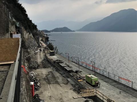 Lavori in corso alla Tremezzina