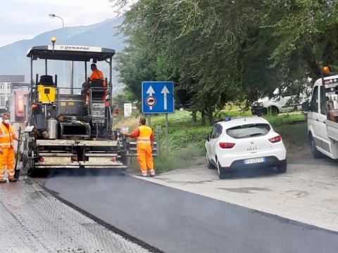 In corso le attività di ripristino pavimentazione tra Quart e Aosta 