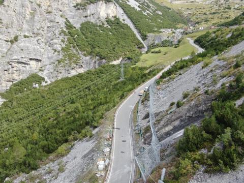 Ultimata la barriera paramassi a Bormio