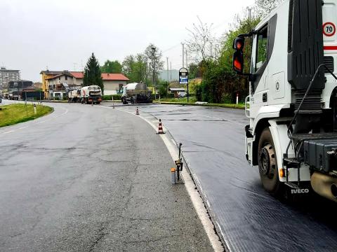 Ripristino pavimentazione tra Arona e Castelletto Sopra Ticino