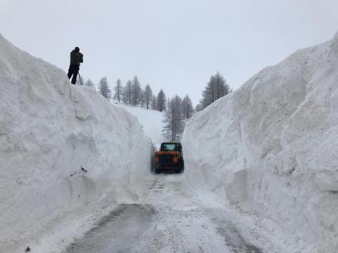 Sgombero neve sulla SS659