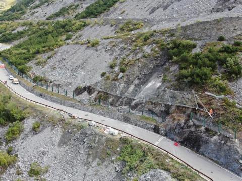 Ultimata la barriera paramassi a Bormio