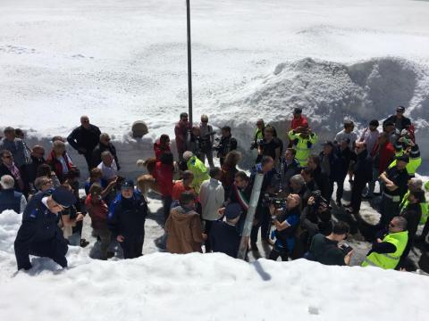 Foto strada statale 27 riapertura Gran San Bernardo 2019