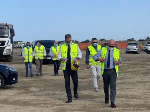 Viceministro Morelli Visita Cantiere SS106