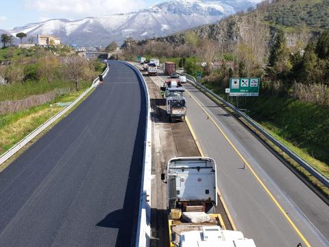 A2 "Autostrada del Mediterraneo" - Risanamento della pavimentazione