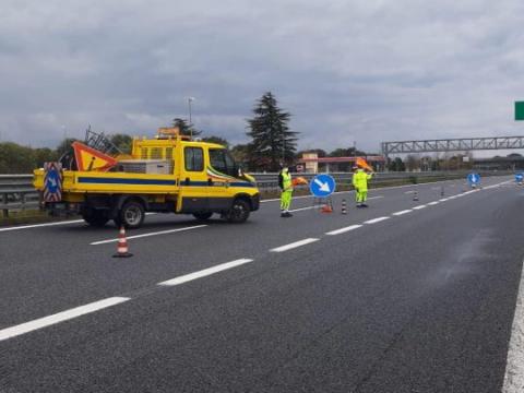 A2 Autostrada del Mediterraneo,  filtraggio mezzi