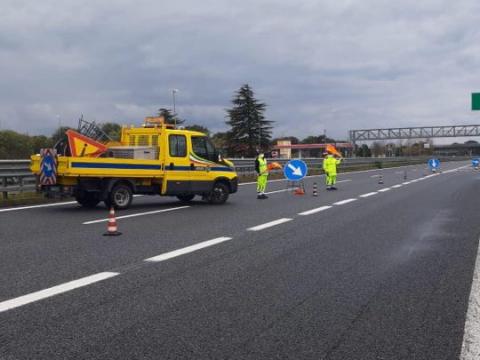 A2 Autostrada del Mediterraneo,  filtraggio mezzi