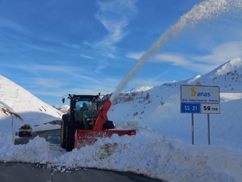 Anas - sgombero neve sulla SS231 della Maddalena