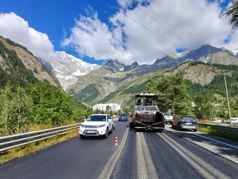 Anas SS26 dir - ripristino pavimentazione Courmayeur