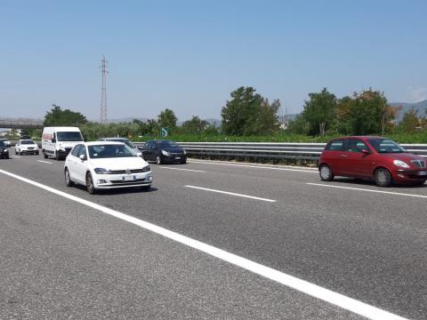 Auto in transito sulla rete Anas