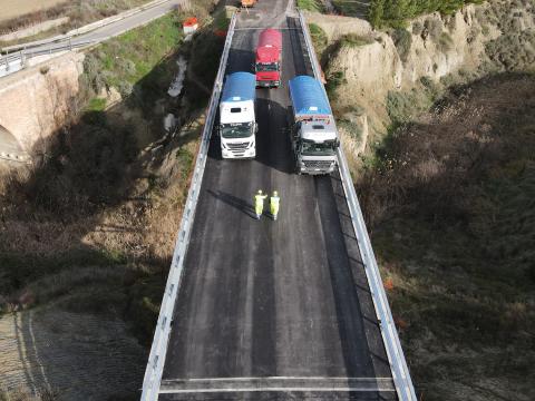Prove di carico nuovo ponte tra Pisticci e Craco