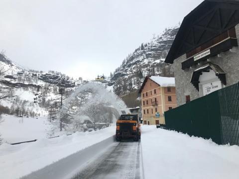 Statale 659, sgombero neve