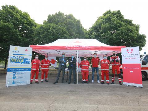 Foto 2: Save The Trucker, Anas e Croce Rossa Italiana insieme per la sicurezza dei viaggiatori