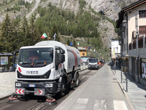 Ripristino pavimentazione a La Thuile 